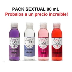 pack de lubricantes sextual4 x 80ml