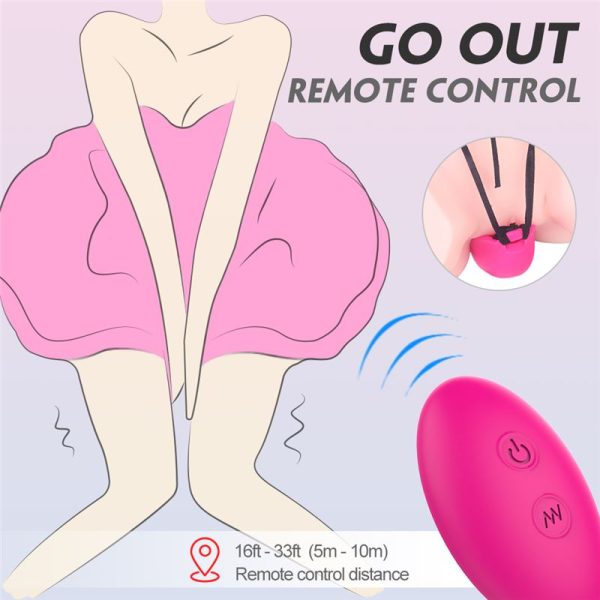 Tanga Vibradora Recargable, con control remoto - Petal - Imagen 3