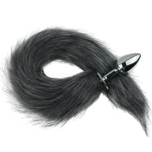 Plug Anal Cola de Zorra Small Black